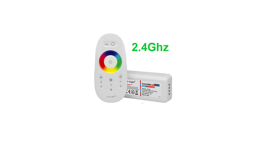 Érintésérzékeny RF RGB LED vezérlő 12V/24V LED szalaghoz 12A